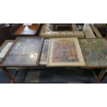 A Collection of Five Various Prints Depicting Medieval Knights, Arabic Market, Still Life,