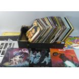 A Box Containing 80 LP Records Plus Four Box Sets to Include Black Sabbath, UB40, Beatles, Genins (