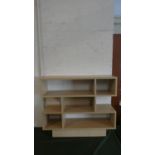 A Modern Five Section Display Shelf Unit, 80cm wide