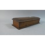 A Late 19th Century Sarcophagus Shaped Oak Box