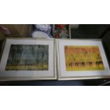 A Pair of Molly Williams Screen Prints, Digital Imprisonment Nos. 5 and 7