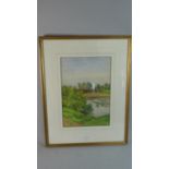 A Framed Frank Porter Watercolour Depicting Bewdley Scene, 35cm High