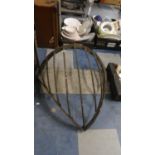 A 19th Century Wrought Iron Corner Hay Rack, 62cm Wide