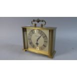 A Brass Cased Timemaster Carriage Clock with Quartz Movement, 16.5cm Wide