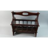 A Mahogany Magazine Rack, 44cm Wide