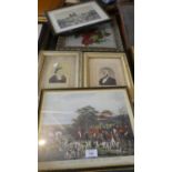 A Collection of Two Framed Prints, Three Photographs and Still Life