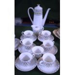 A Royal Tuscan Pageantry Coffee Set