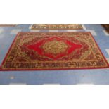 A Grosvenor Worsted Wilton Persian Reproduction Tabriz Carpet, 2.29m x 1.37m