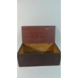 A Vintage Wooden Box for Quarter Pound Packets of Hudson's Dry Soap, 38cm Wide