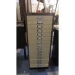 A Metal Bisley 15 Drawer Tool Chest, 35cm wide