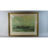 A Framed Print SS Great Britain, 47.5cm Wide