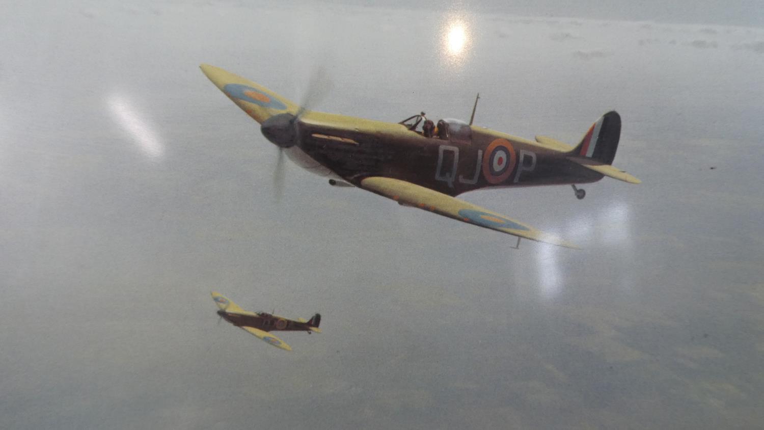 A Pair of Coulson RAF Prints, In the Sunlit Silence and Outbound Lancaster Crossing the East - Image 2 of 5