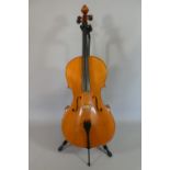 A Contemporary English Full Scale Cello by Paul Nicholas Bryant, Paper Label Inner, 'Paul Nicholas