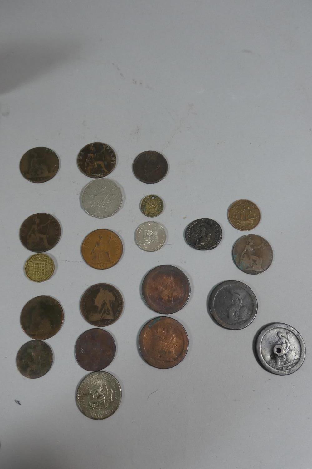 A Tray Containing Various Coins and Medals - Image 3 of 4