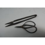 Two Pairs of Scissors, 19th Century Haberdashery and Pair of Vintage