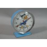 A Novelty Walt Disney Donald Duck Alarm Clock, Works Intermittently, 13cm High