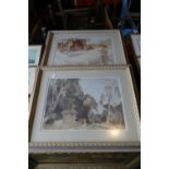 A Pair of Gilt Framed Russell Flint Prints, Each 39cm Wide