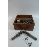 A Late Victorian Mahogany Cased Electric Shock Machine, 26cm Wide