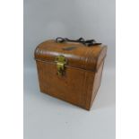 A Tolware Dome Topped Carrying Box with Paper Label Inscribed Fireworks, 1/6d and 2/6d Each, 28.