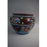 An Oriental Cloisonne Enamel Planter, 29cm Diameter