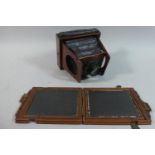 A 19th Century Mahogany Cased Folding Plate Camera, The Eclipse Apparatus No.4102 Newman Street,