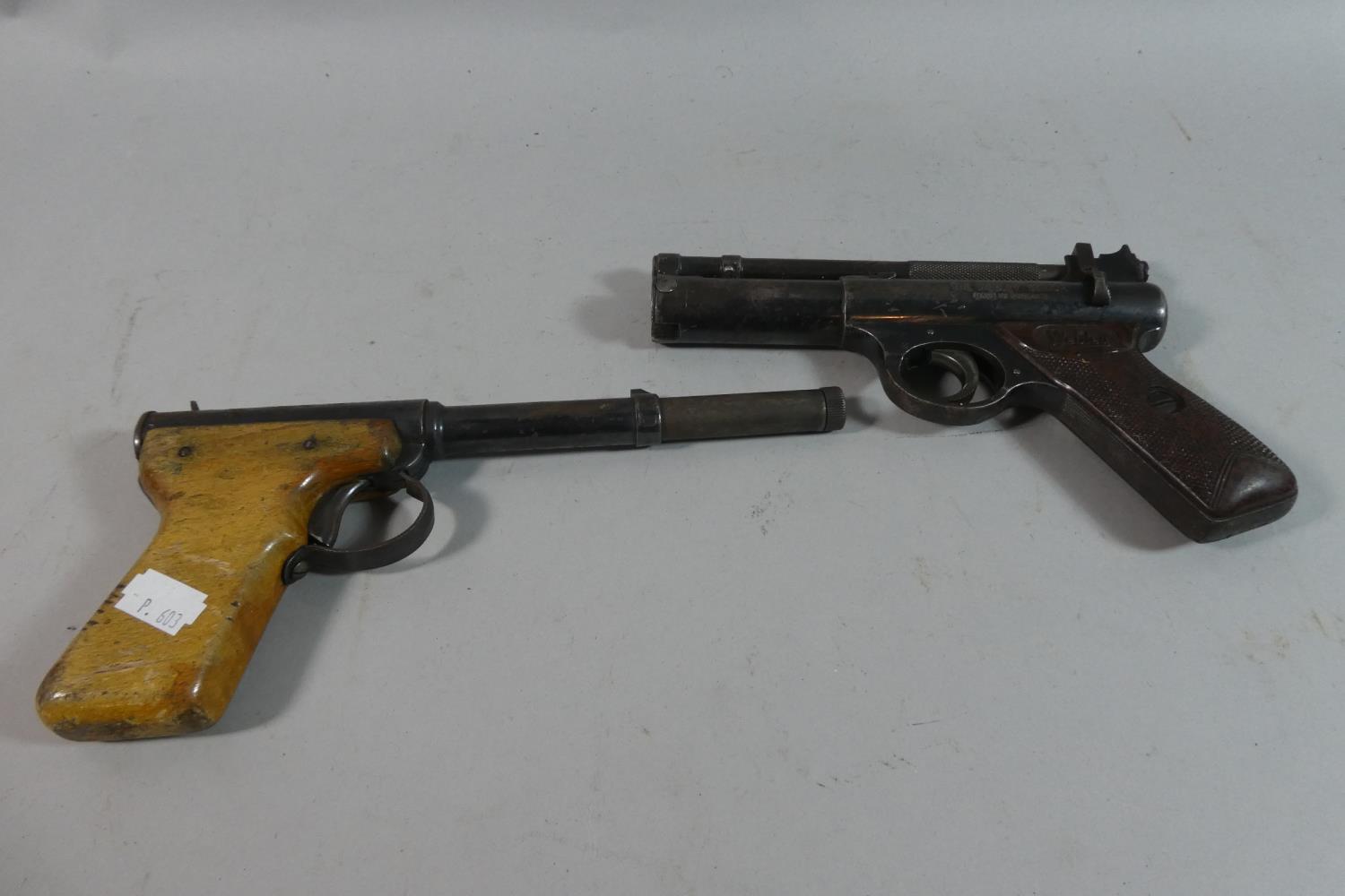 Two Vintage Air Pistols, Diana Model No.2 and Webley Senior