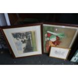 A Collection of Four Various Photographs and Prints