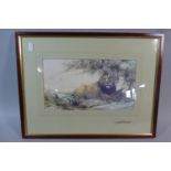 A Framed David Shepherd Print of a Lion, Signed in Pencil to Border, Print 30cm Wide
