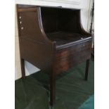 A 19th Century Mahogany Box Commode with Original Liner, 53cm Wide