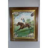 A Vintage Oak Framed Racing Print, Jeddah, Winner of the 1898 Derby, 46cm High