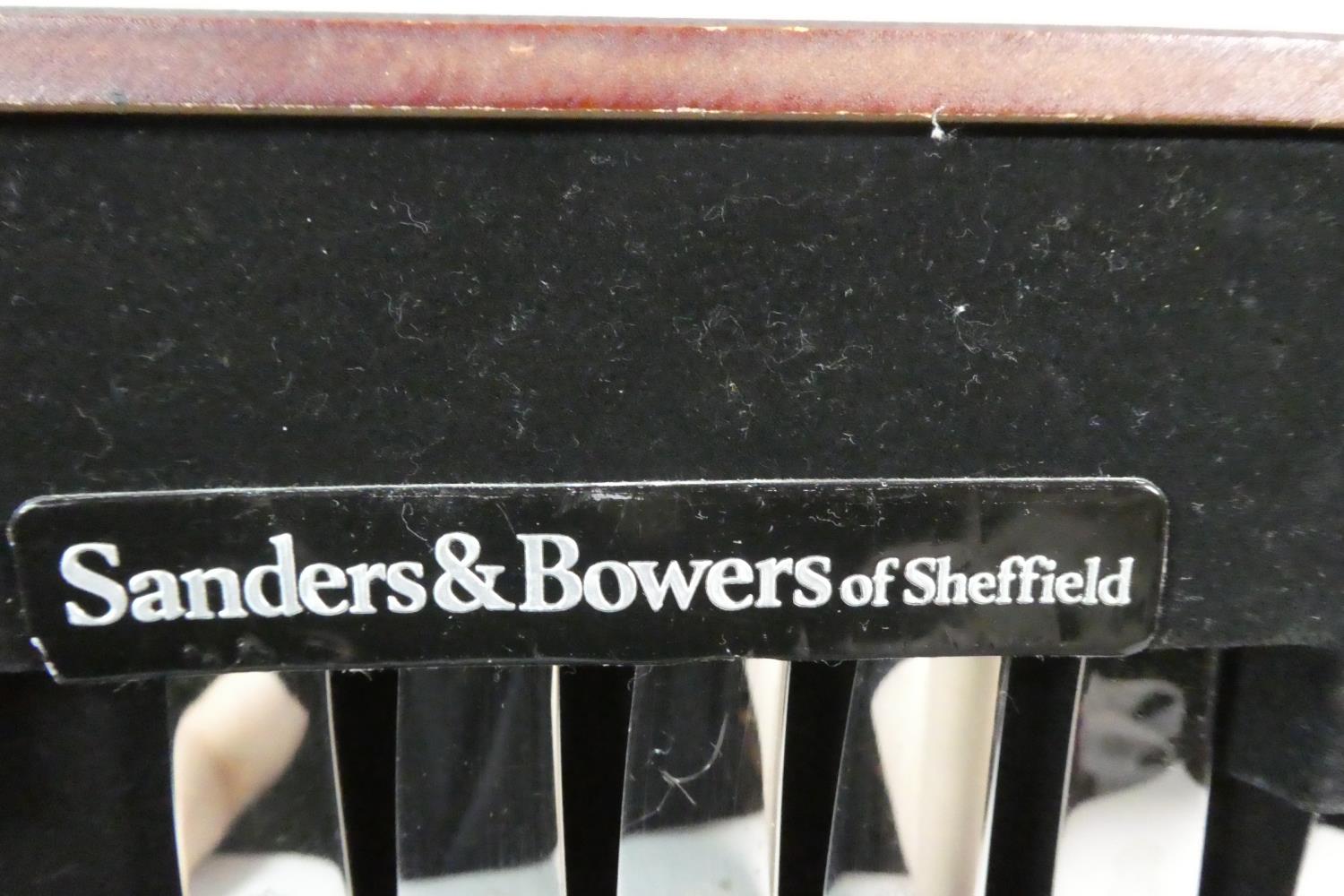 A Mid/Late 20th Century Silver Plated Canteen of Cutlery by Sanders & Bowers of Sheffield - Image 5 of 5