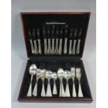 A Mid/Late 20th Century Silver Plated Canteen of Cutlery by Sanders & Bowers of Sheffield