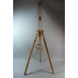 A Modern Wooden Artist's Easel in Canvas Bag