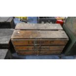 A Vintage Egg Crate for E H Barratt Ltd Egg Packer, Shrewsbury, 70cm Wide with Contents