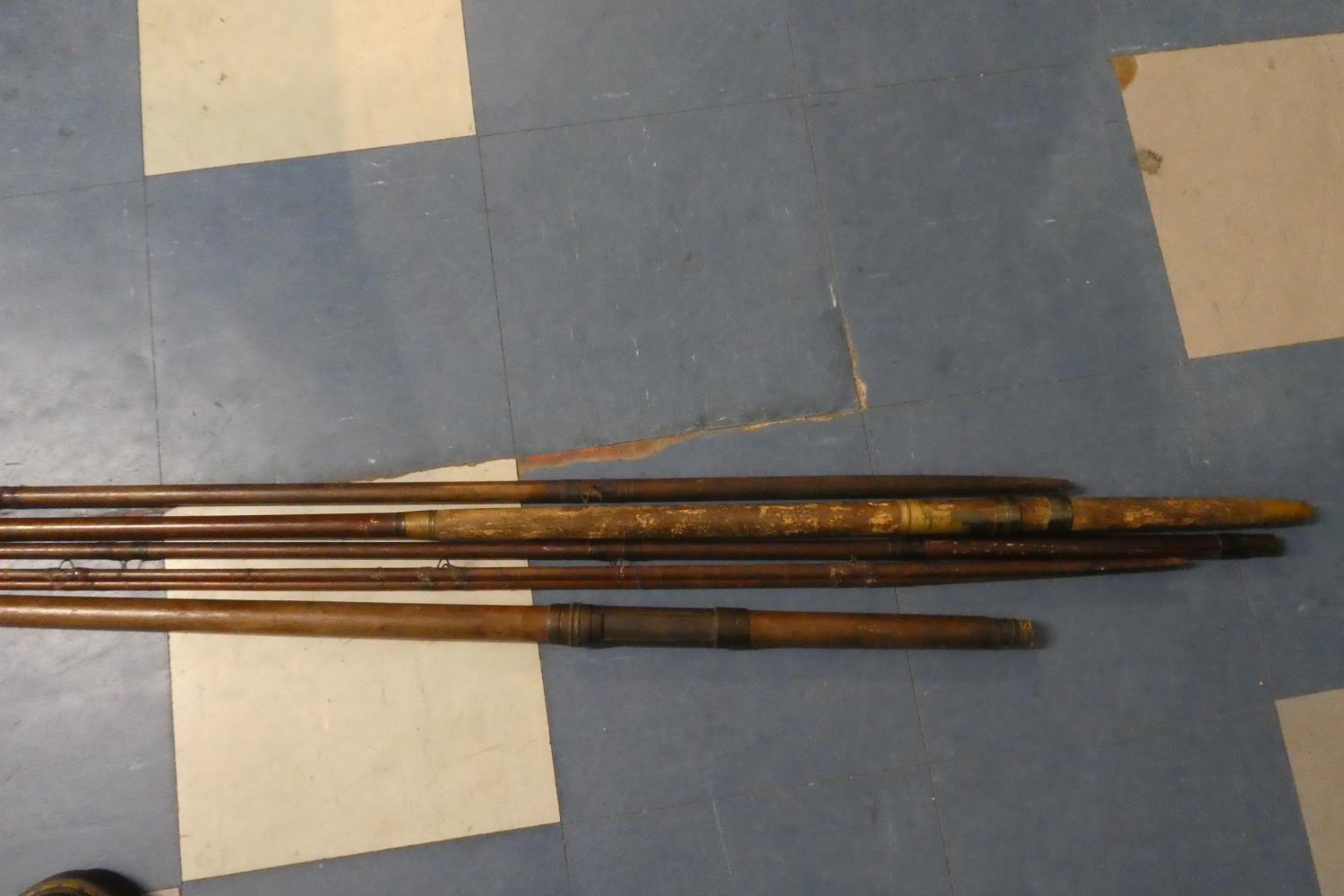 A Collection of 19th Century Heartwood Brass Mounted Fly Fishing Rods - Image 2 of 2