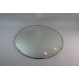 A Mid 20th Century Circular Bevel Edge Wall Mirror, 50cm Diameter