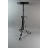 A Mid 20th Century Wrought Iron Rise and Fall Flower Pot Stand