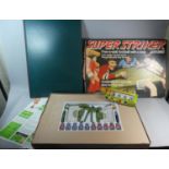 A Mid 20th Century Super Striker Football Game with Boxed Team Set