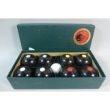 A Boxed Set of B&A Carpet Bowls