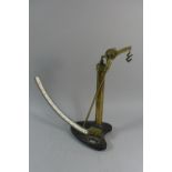 An Edwardian Griffin and George Brass and Cast Iron Quadrant Paper Scales, 35cm High