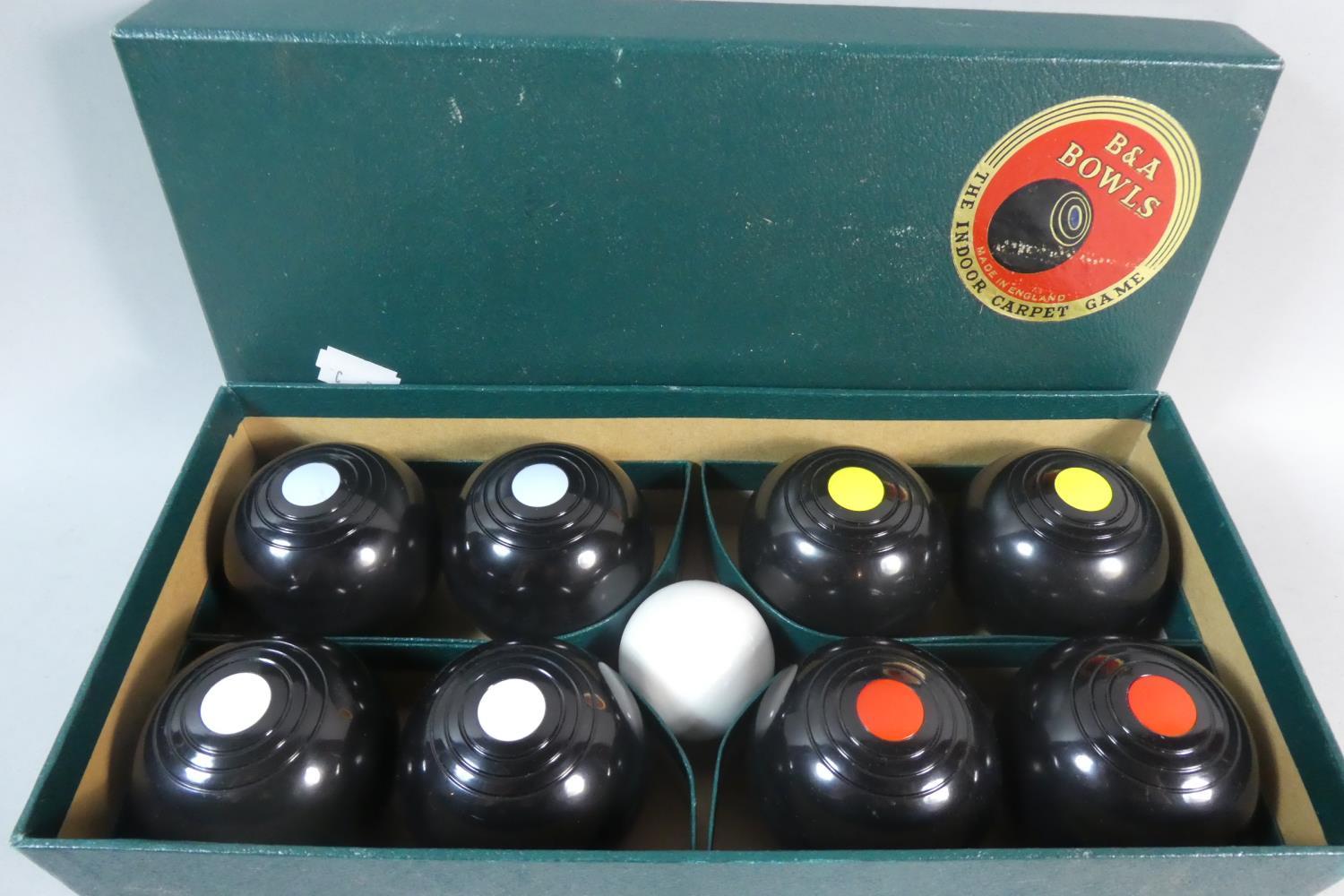 A Boxed Set of B&A Carpet Bowls - Image 2 of 2