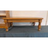 A Modern Rectangular Pine Coffee Table, 110cm Long