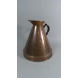 A Late 19th Century Copper Measuring Jug, 27cm High (One Gallon)