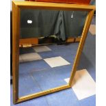 A Modern Gilt Framed Rectangular Wall Mirror