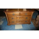 A Mid/Late 20th Century Mahogany Chest of Two Short and Two Long Drawers with Barley Twist