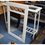 A Modern Hall Plant Stand with Mirror, 110cm wide