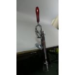 A Bar or Table Mounting Chrome Corkscrew