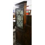 A Mahogany Double Freestanding Corner Cabinet with Astragal Glazed Top Section and Cupboard Base,