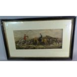 A Framed Hunting Print, The Death, 48cm Wide