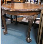 An Edwardian Burr Walnut Circular Coffee Table, 59cm Diameter